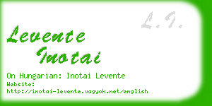 levente inotai business card